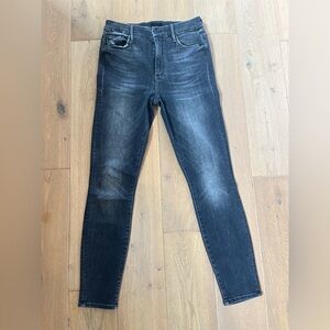 MOTHER High Waisted Looker Ankle Jeans